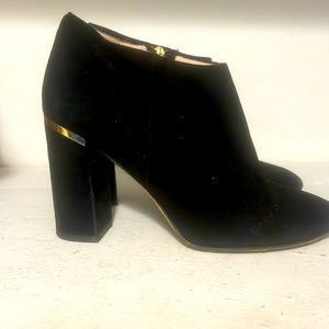 Kate spade suede black booties